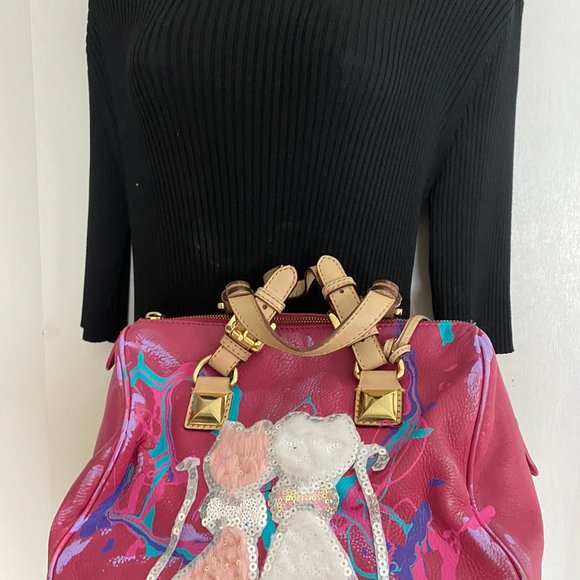 Michael Kors Customized w/ Cats Patch and Graffiti - Picture 6 of 11